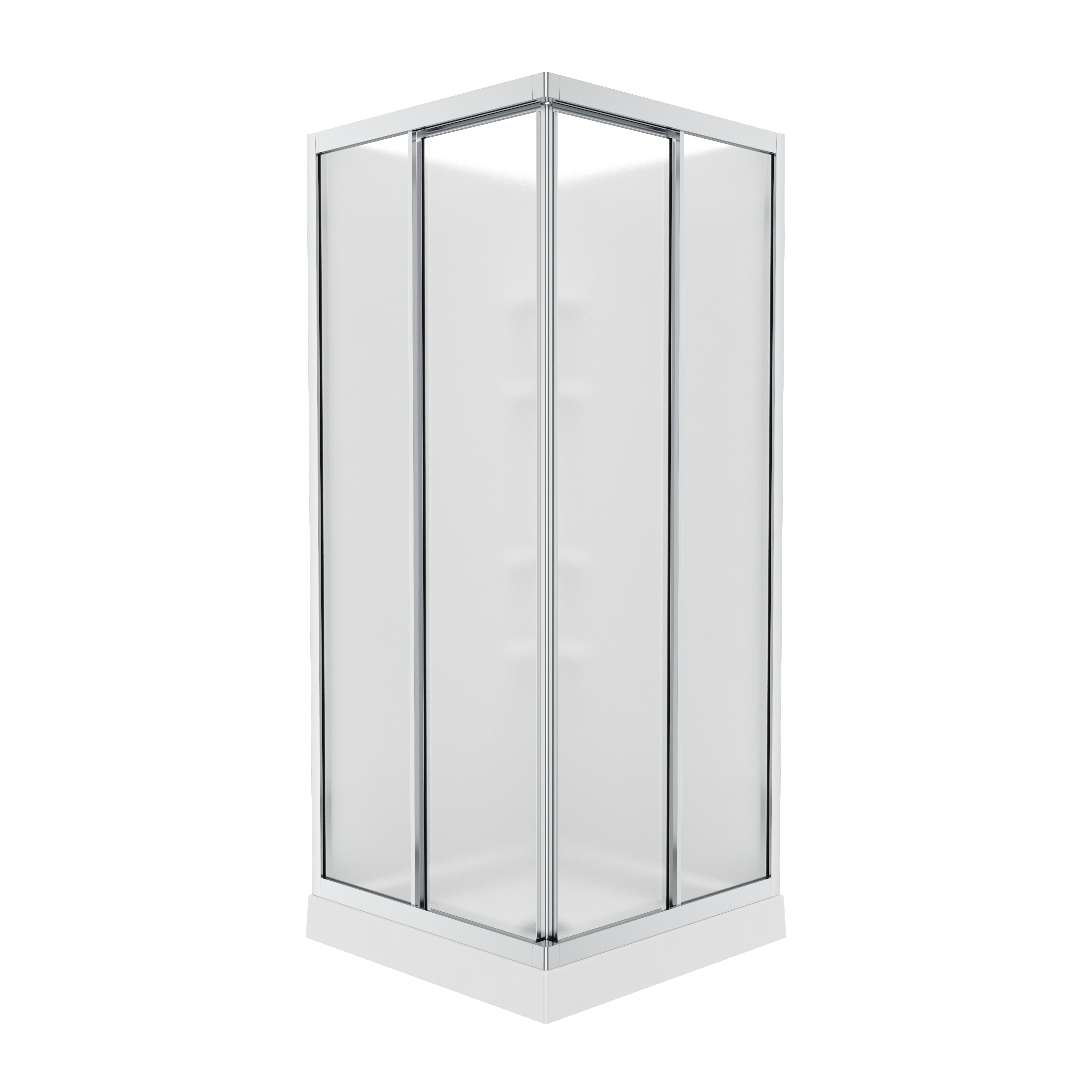32 Mediterranean III 32 x 32 Polystyrene Center Drain Shower Kit